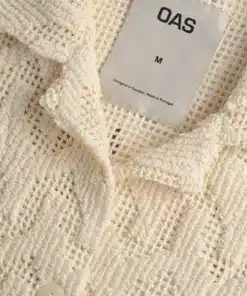 OAS Atlas Cuba Crochet Shirt Ecru