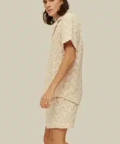 OAS Atlas Cuba Crochet Shirt Ecru