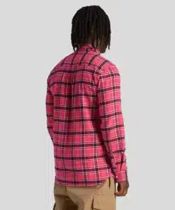 Lyle & Scott Check Flannel Shirt Electric Pink