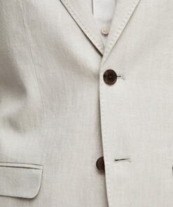 Selected Homme Will Linen Blazer Sand