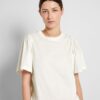 Selected Femme Penelope Ruffle Tee Snow White