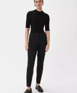 Comma, Slim Fit Trousers Black