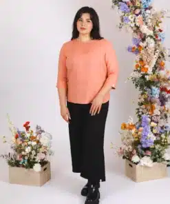 Nakoa Classic Linen Blouse Papaya