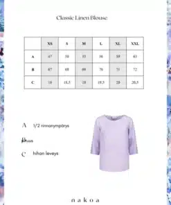 Nakoa Classic Linen Blouse Papaya