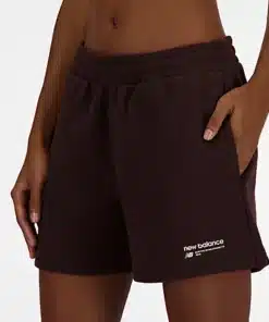 New Balance Linear Heritage French Terry Short Black Coffee