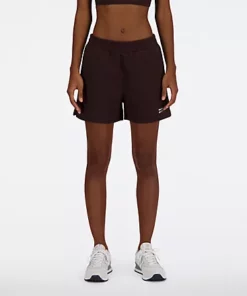 New Balance Linear Heritage French Terry Short Black Coffee