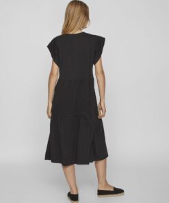 Vila Summer Midi Dress Black