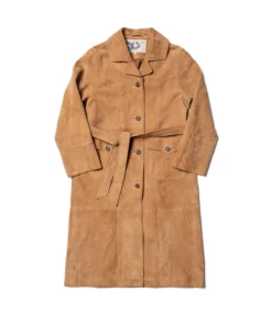 Nudie Jeans Ilse Suede Coat Tobacco