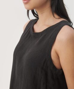 Part Two Gerlinde Linen Top Black