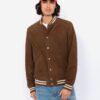 Schott Suede Varsity Jacket Light Brown