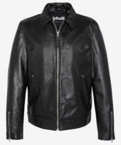 Schott Leather Jacket Black