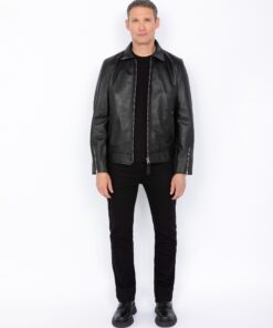 Schott Leather Jacket Black