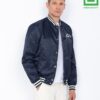 Schott Princeton Nylon Varsity Jacket Midnight
