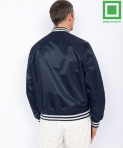 Schott Princeton Nylon Varsity Jacket Midnight