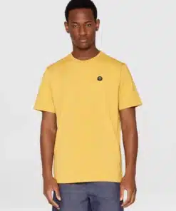 Knowledge Cotton Apparel Regular Fit Badge T-shirt Olivenite