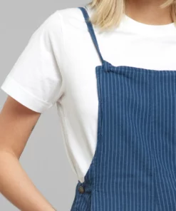 Dedicated Jumpsuit Emmaboda Work Stripe Dark Blue