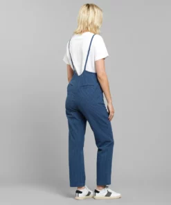 Dedicated Jumpsuit Emmaboda Work Stripe Dark Blue