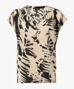 Comma, Print Top Black