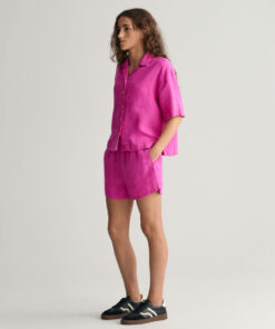 Gant Teen Girls Linen Shorts Bold Violet
