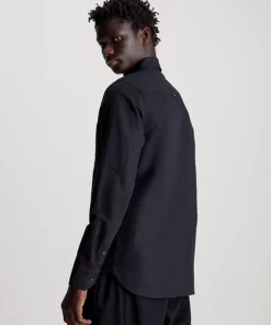 Calvin Klein Linen Shirt Black