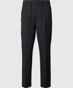 Selected Homme Tapered Leroy Pleat Pants Black