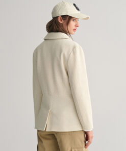 Gant Woman Slim Texture Blazer Jacket Linen