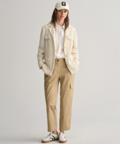 Gant Woman Slim Texture Blazer Jacket Linen