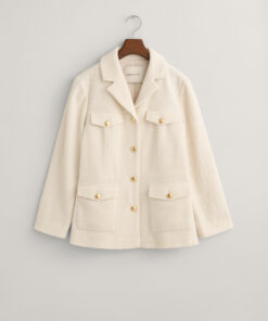 Gant Woman Slim Texture Blazer Jacket Linen