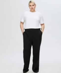 Selected Femme Tara Wide Pant Black