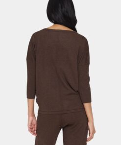 Saint Tropez Milasz Pullover Dark Oak Melange