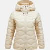 Peak Performance Helium Down Hood Jacket Women Sand Fog