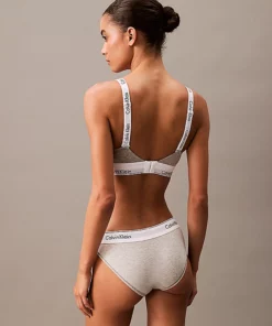 Calvin Klein Modern Cotton Light Bralette Grey Heather