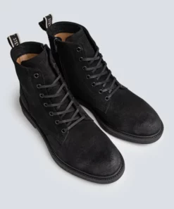 Sneaky Steve Ben Suede Shoe Black