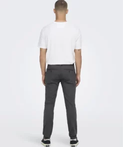 Only & Sons Mark Herringbone Pants Black