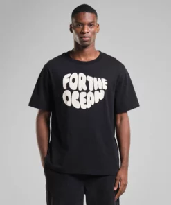 Dedicated T-shirt Gustavsberg Hemp For the Ocean Black