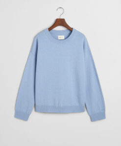Gant Woman Superfine Lambswool C-Neck Clear Sky