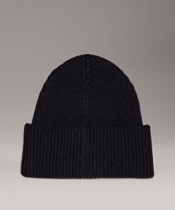 Calvin Klein Wool Cashmere Blend Beanie Black