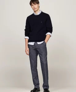 Tommy Hilfiger Smart Casual Denton Straight Trousers Desert Sky