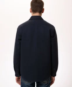 Nudie Jeans Glenn Padded Shirt Navy
