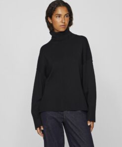 Vila Ostria Rollneck Knit Black Beauty