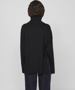 Vila Ostria Rollneck Knit Black Beauty
