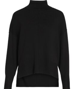 Vila Ostria Rollneck Knit Black Beauty