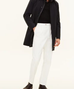 Oscar Jacobson Car Coat Dark Blue