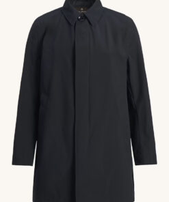 Oscar Jacobson Car Coat Dark Blue