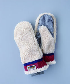 Elmer By Swany 1893 EM354 Teddy Mittens Beige/Wine