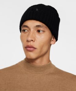J.Lindeberg Jive Wool Beanie Black
