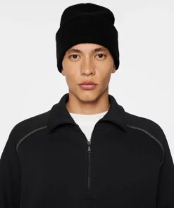 J.Lindeberg Monti Cashmere Blend Beanie Black