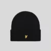 Lyle & Scott Waffle Beanie Jet Black