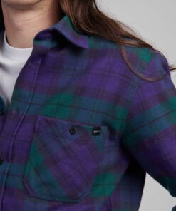 Edwin Millenium Ls Shirt Green/Purple