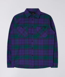 Edwin Millenium Ls Shirt Green/Purple